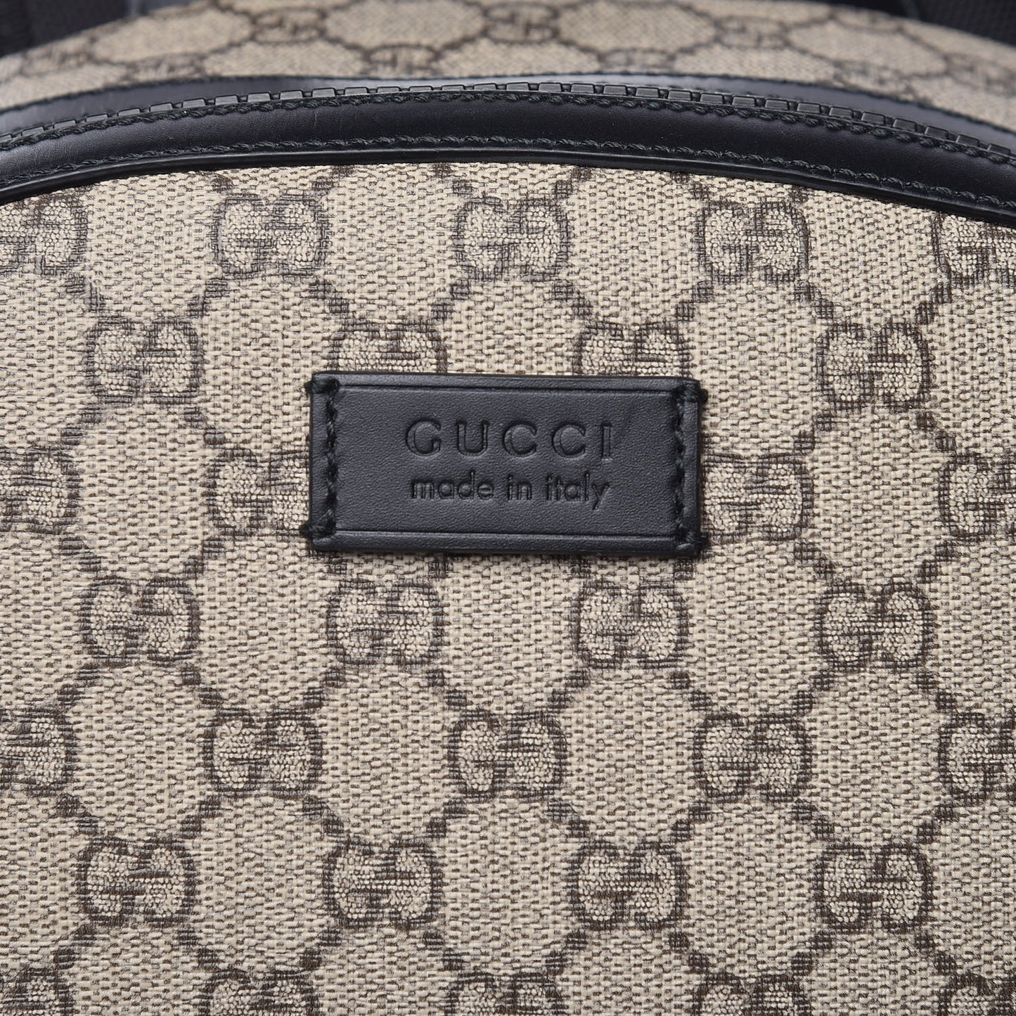 GG Supreme Monogram Medium Backpack Black