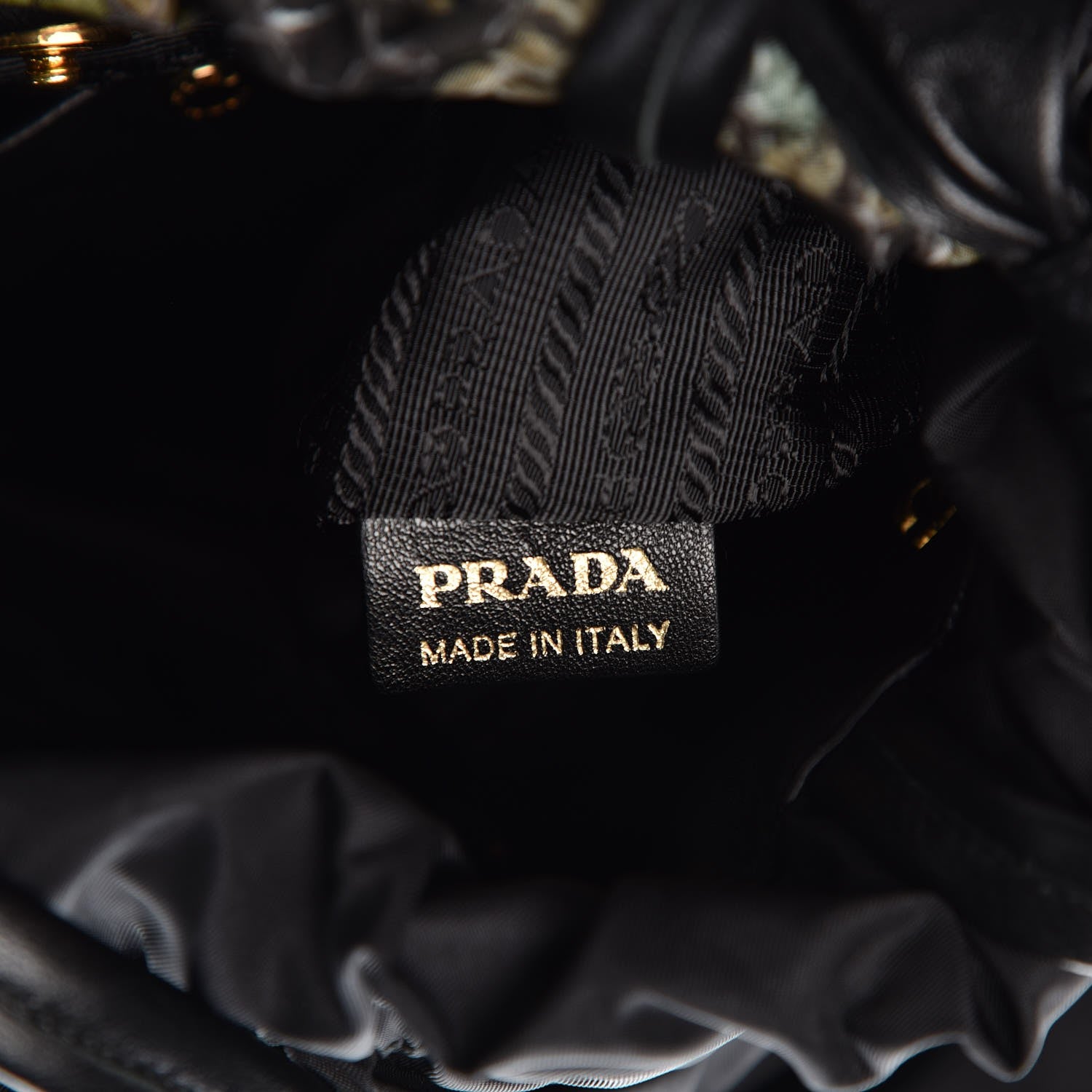 Prada Nylon Python Print Large Bow Bag Verde 8 of 8