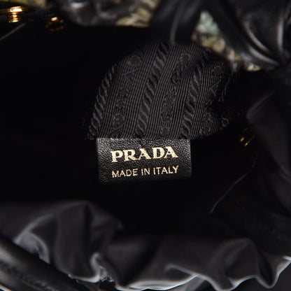 Prada Nylon Python Print Large Bow Bag Verde 8 of 8