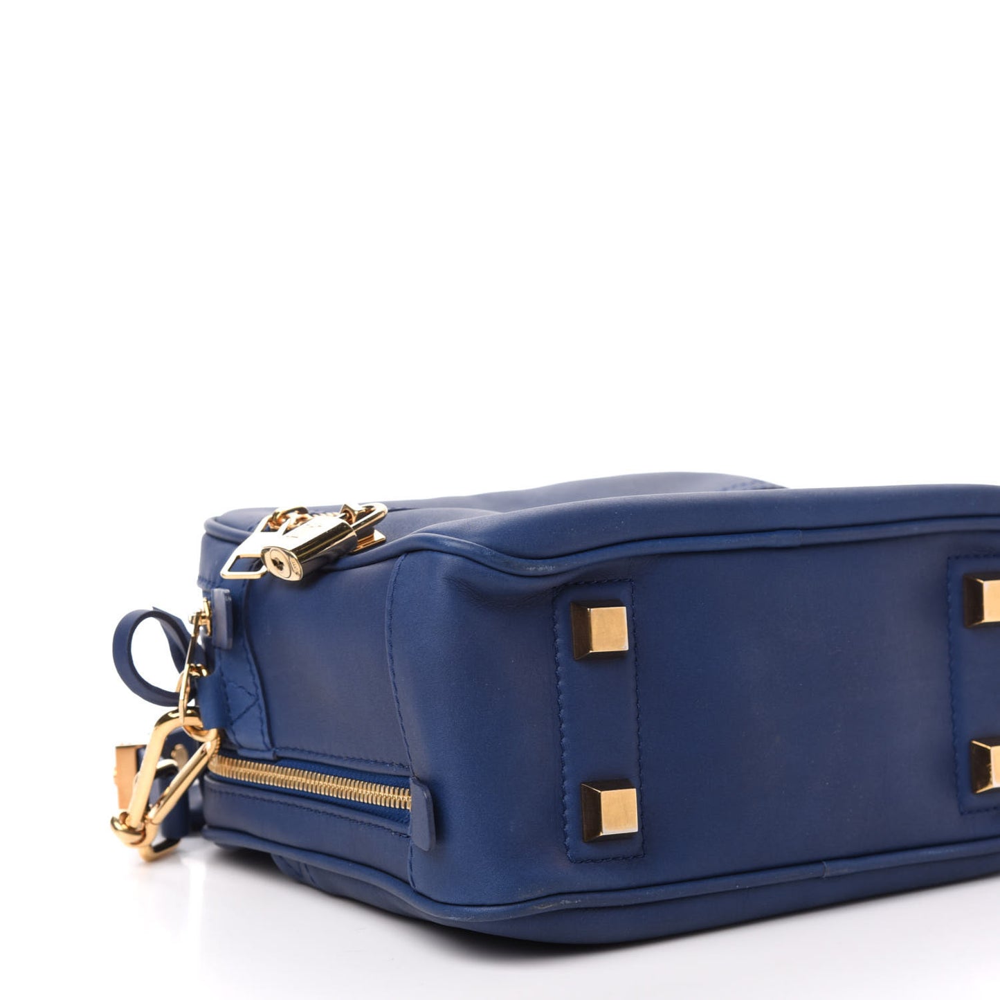 Supple Calfskin Paname Take Off Flight Bag Blue