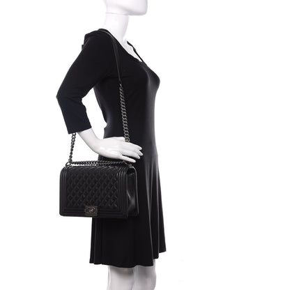 Chanel Caviar Quilted New Medium Boy Flap Black 2 of 12