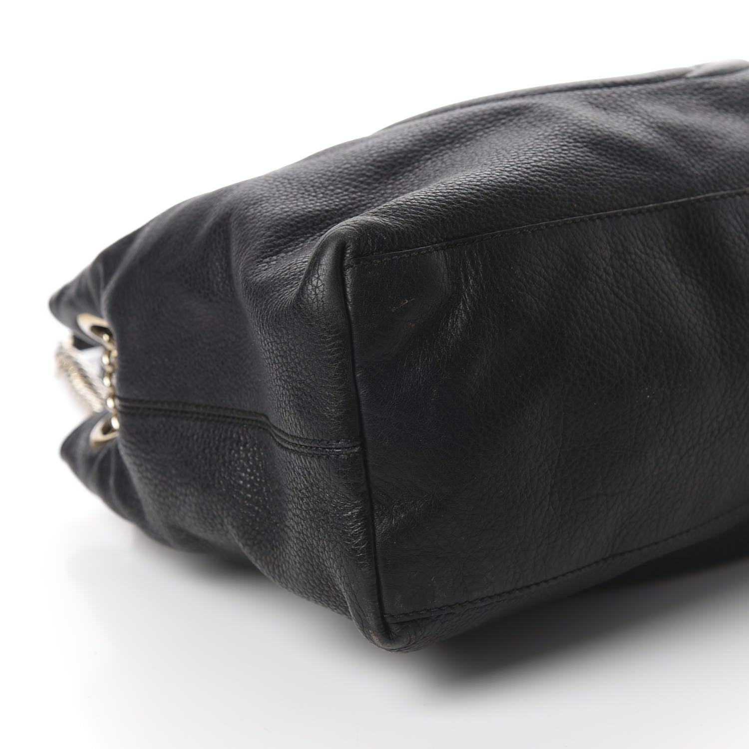 Gucci Pebbled Calfskin Medium Soho Chain Shoulder Bag Black 6 of 10