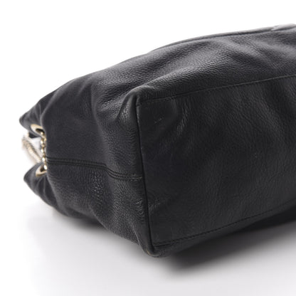 Gucci Pebbled Calfskin Medium Soho Chain Shoulder Bag Black 6 of 10