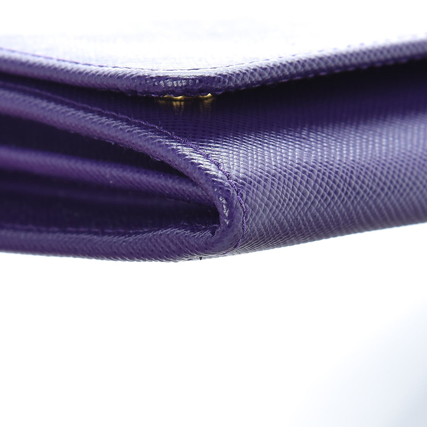 Saffiano Metal Oro Chain Wallet Viola