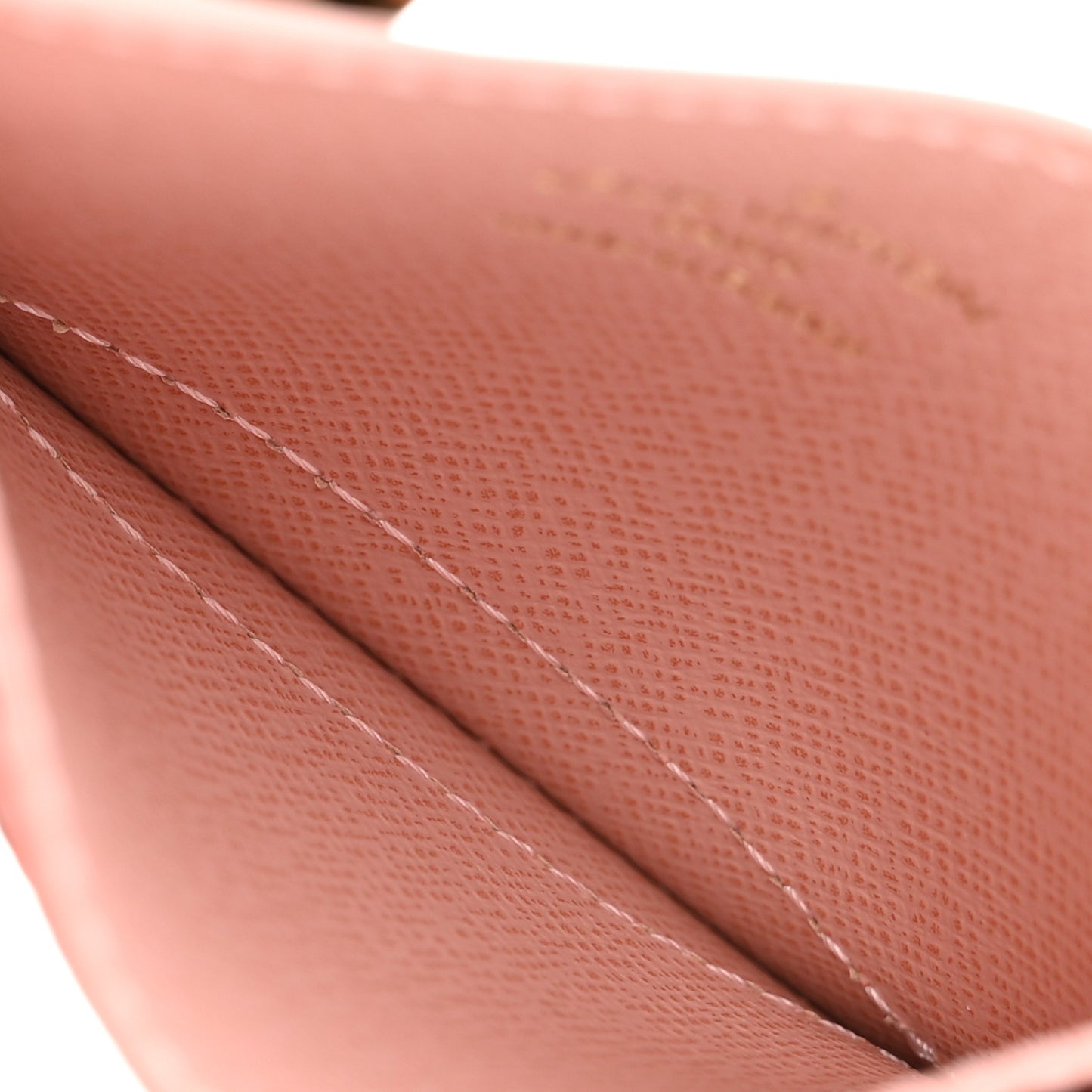 Monogram LV Charms Card Holder Rose Ballerine