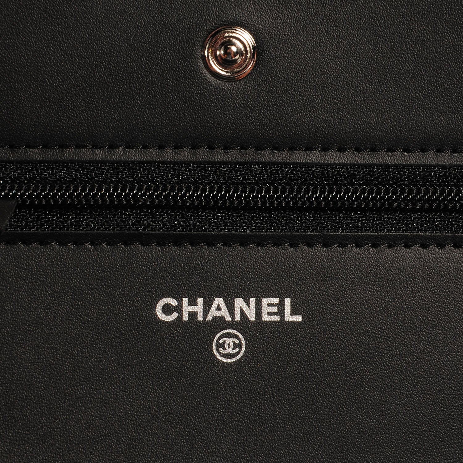 Chanel Caviar Timeless CC Wallet on Chain WOC Black 6 of 10