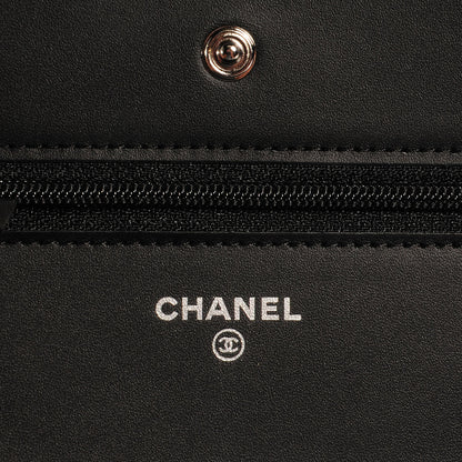 Chanel Caviar Timeless CC Wallet on Chain WOC Black 6 of 10