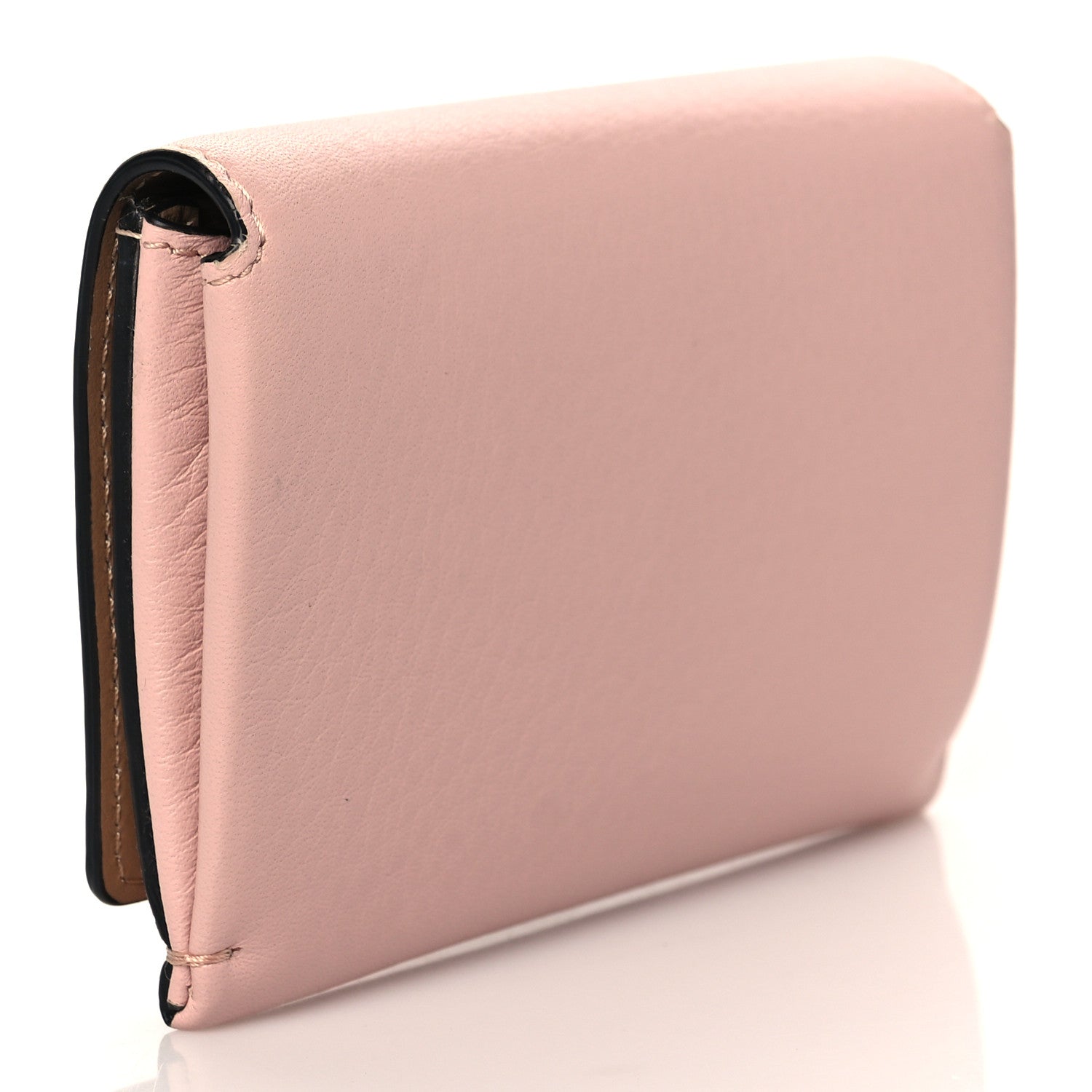 Burberry Calfskin Compact Wallet Pink 3 of 7
