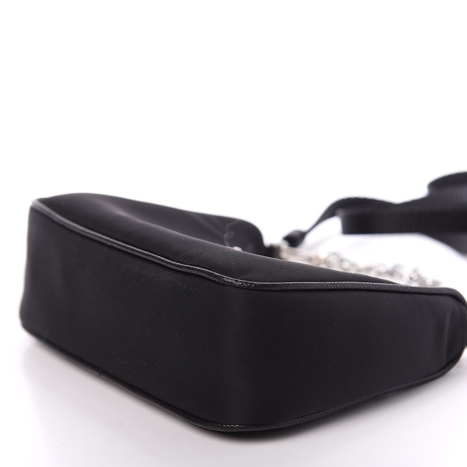 Prada Tessuto Nylon Mini Re-Edition 2000 Shoulder Bag Black 8 of 9