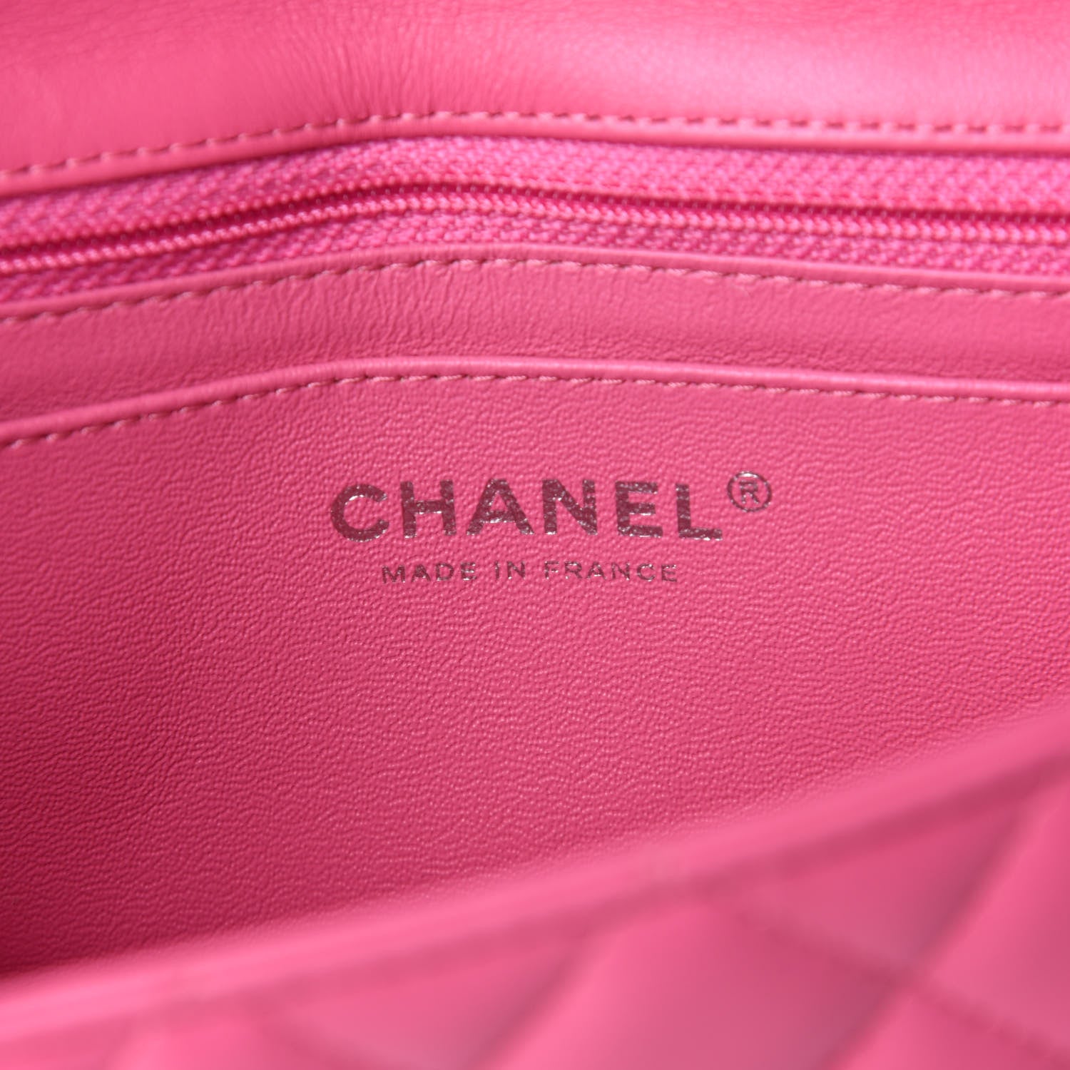 Chanel Lambskin Quilted Mini Rectangular Flap Pink 5 of 9