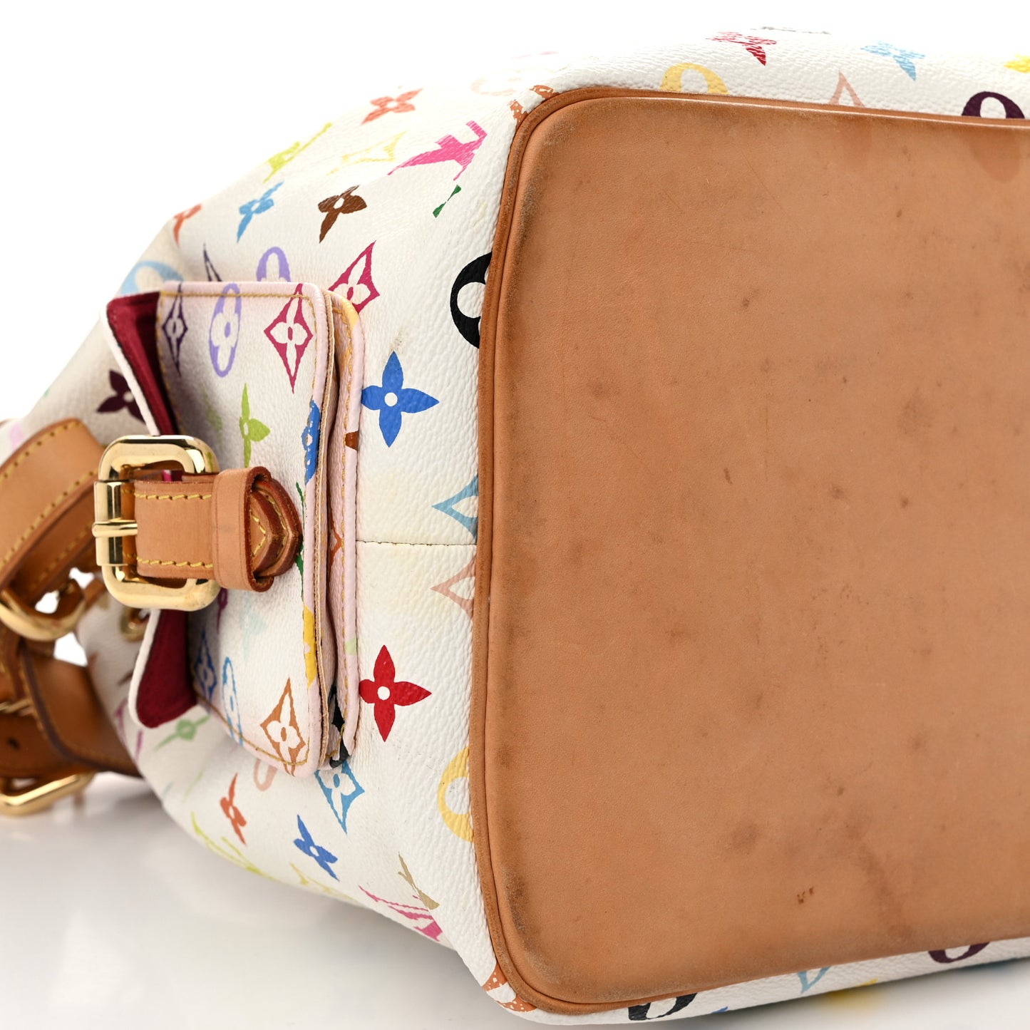Monogram Multicolor Petit Noe White