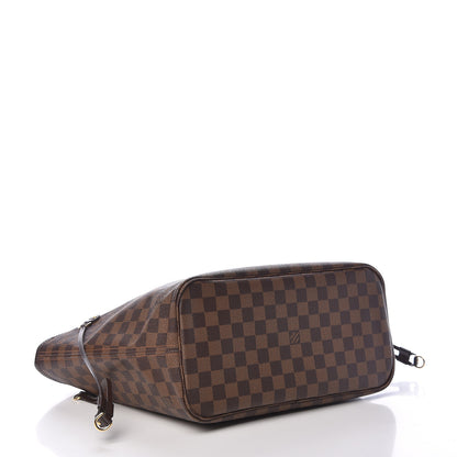 Louis Vuitton Damier Ebene Neo Neverfull MM Rose Ballerine 4 of 14