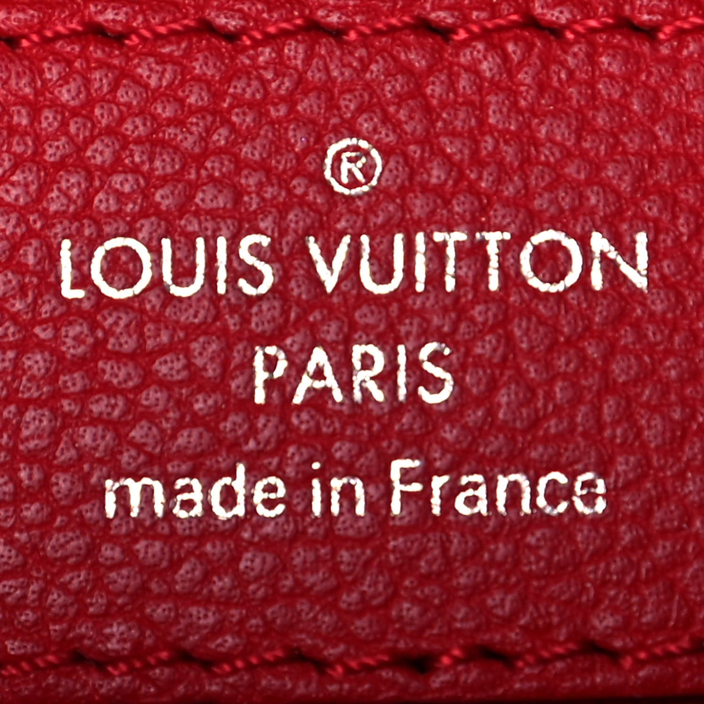 Monogram Cuir Plume Very Zipped Tote Rubis
