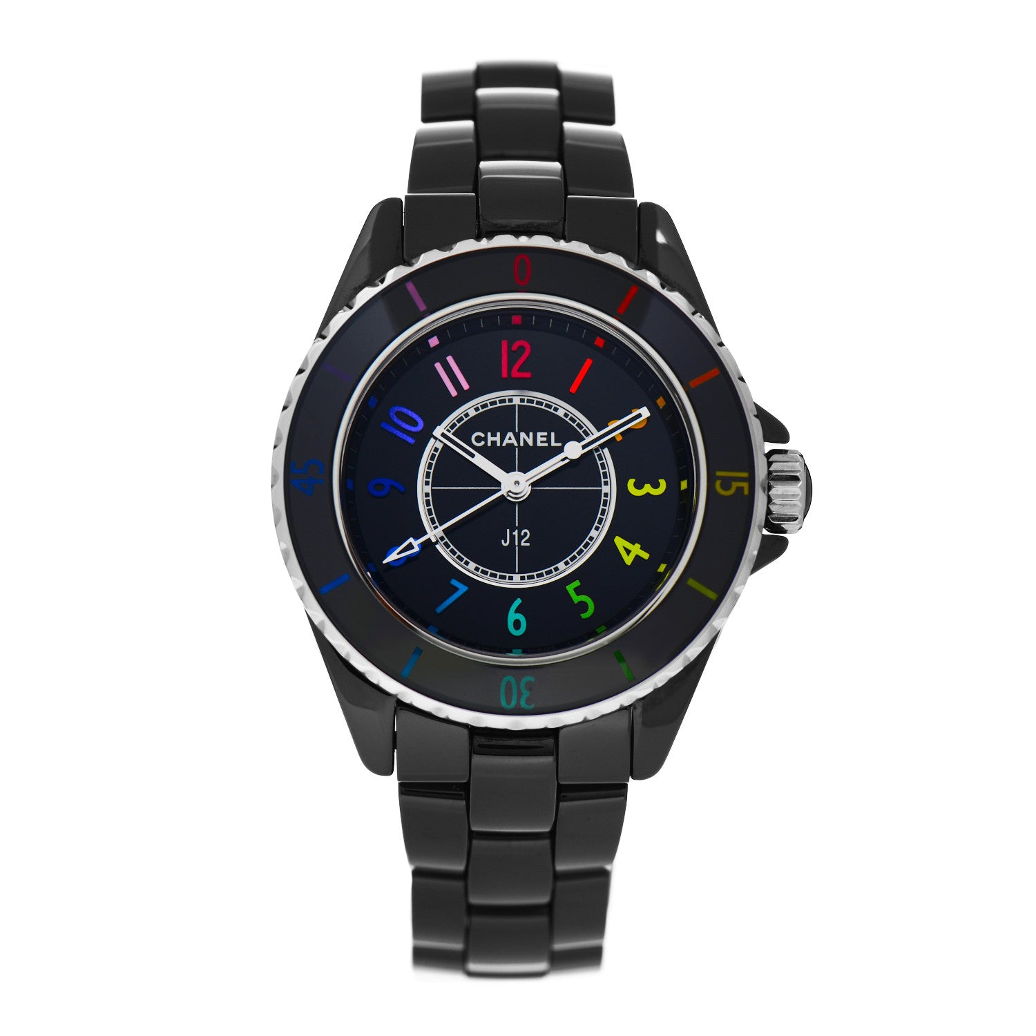 Chanel Stainless Steel Ceramic 33mm J12 Electro Quartz Watch Black 1 of 5