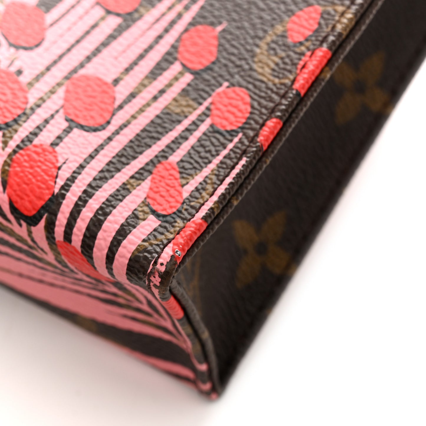 Monogram Jungle Dots Toiletry Pouch 26 Sugar Pink Poppy