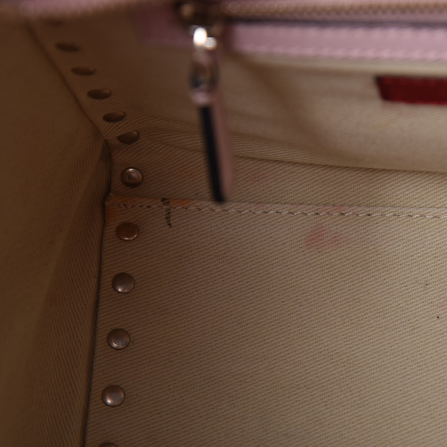 Vitello Small Rockstud Double Handle Tote Water Rose