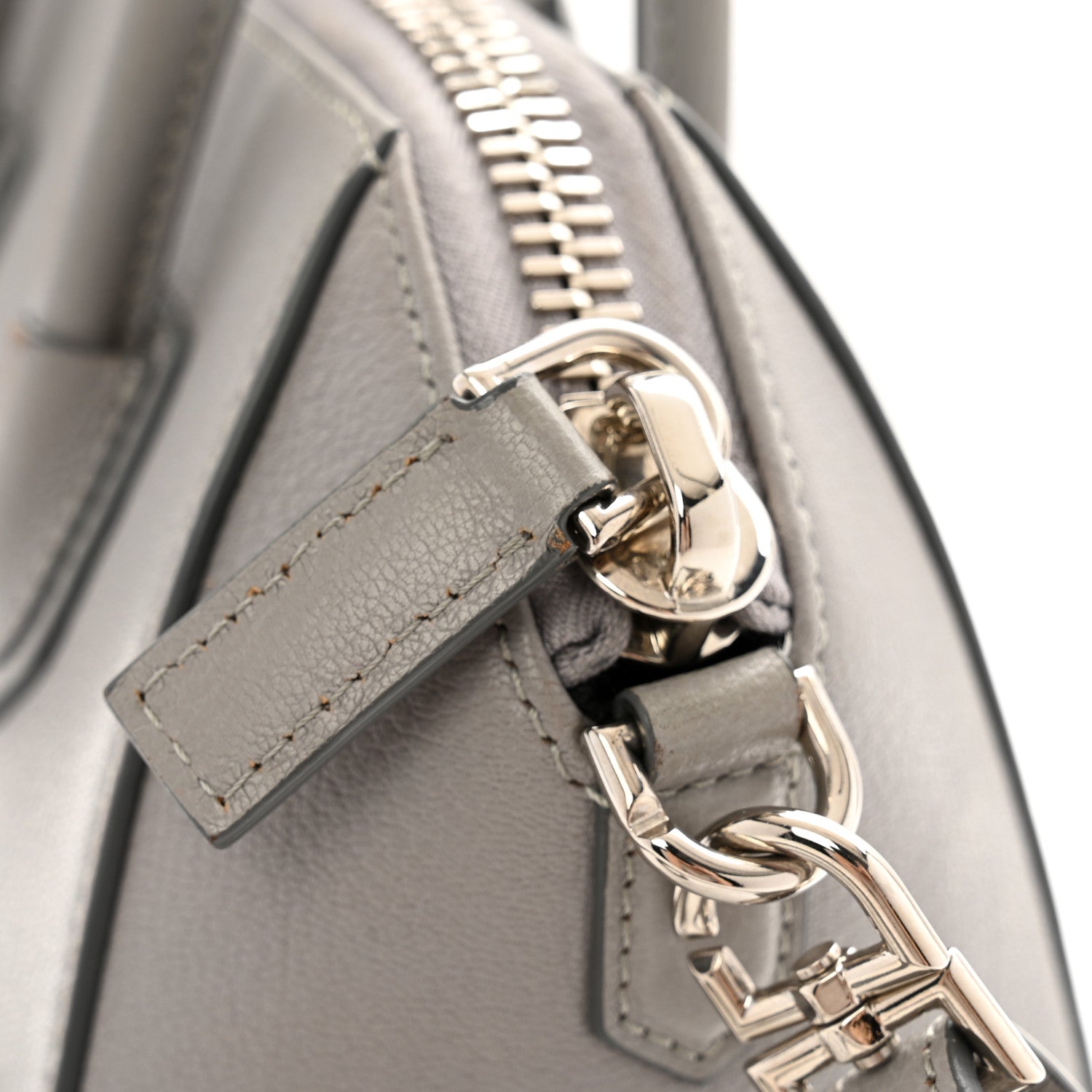 Givenchy Sugar Goatskin Mini Antigona Pearl Grey 14 of 15