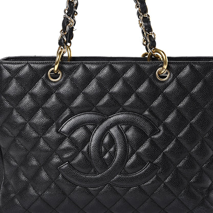 Chanel Caviar Quilted Grand Shopping Tote GST Black 7 of 16