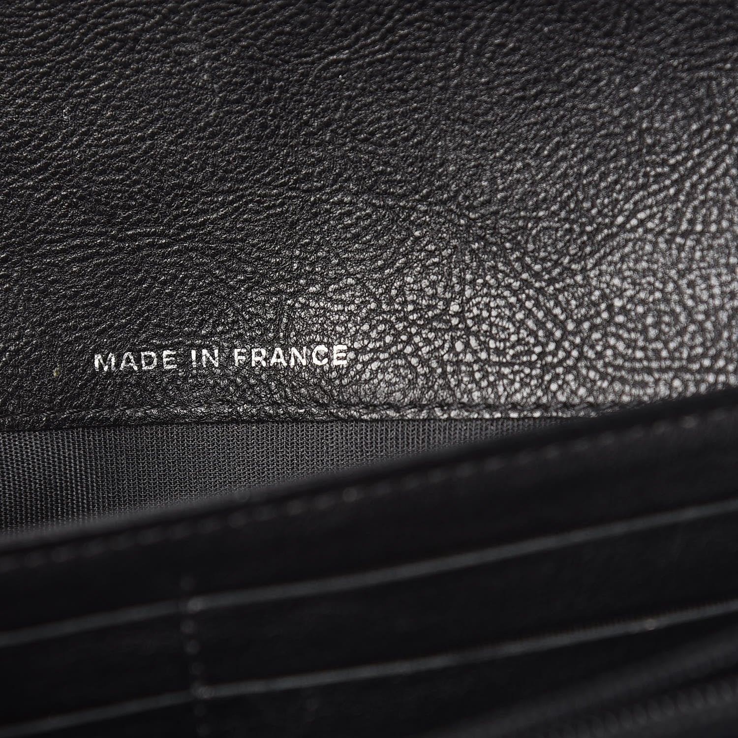 Chanel Calfskin Quilted Boy Chain Around Flap Wallet Black 7 of 11