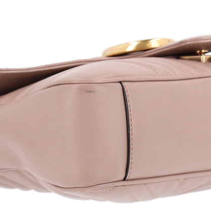 Gucci Calfskin Matelasse Medium GG Marmont Shoulder Bag Porcelain Rose 9 of 10