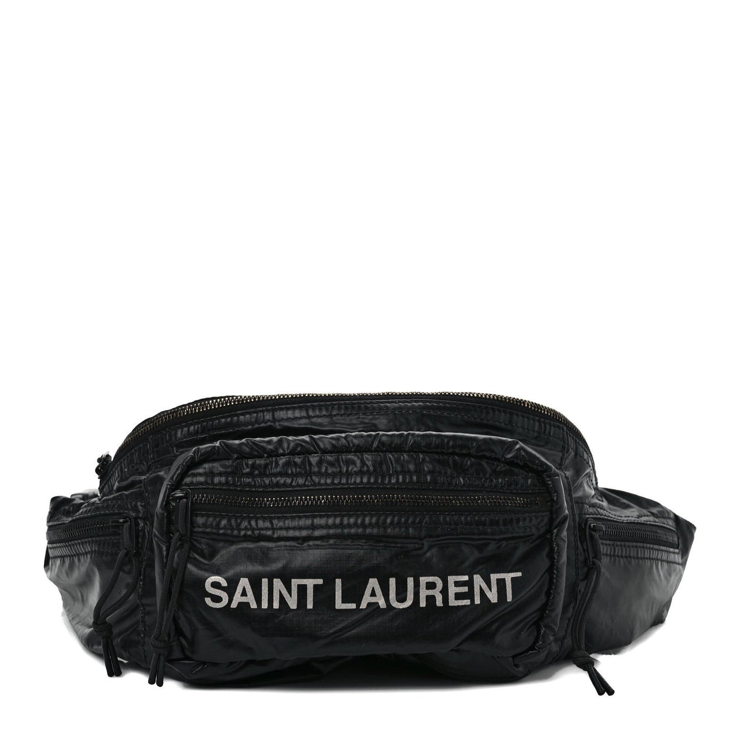 Nylon Logo Ripstop Body Belt Bag Black