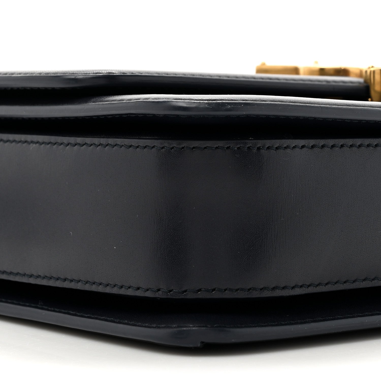 Saint Laurent Box Calfskin Monogram Medium Solferino Satchel Deep Marine 10 of 14
