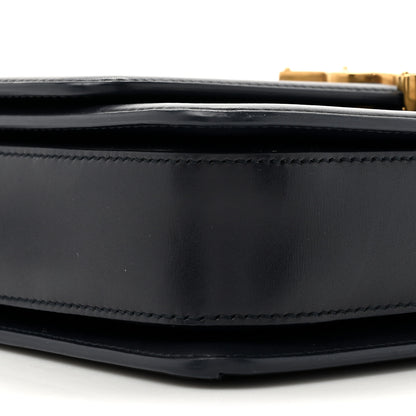 Saint Laurent Box Calfskin Monogram Medium Solferino Satchel Deep Marine 10 of 14