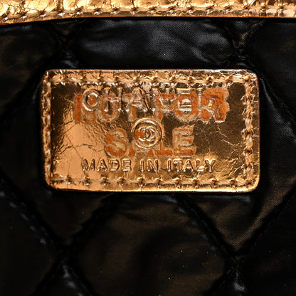 Chanel Metallic Lambskin Small Feminine Pouch Clutch Gold 6 of 10
