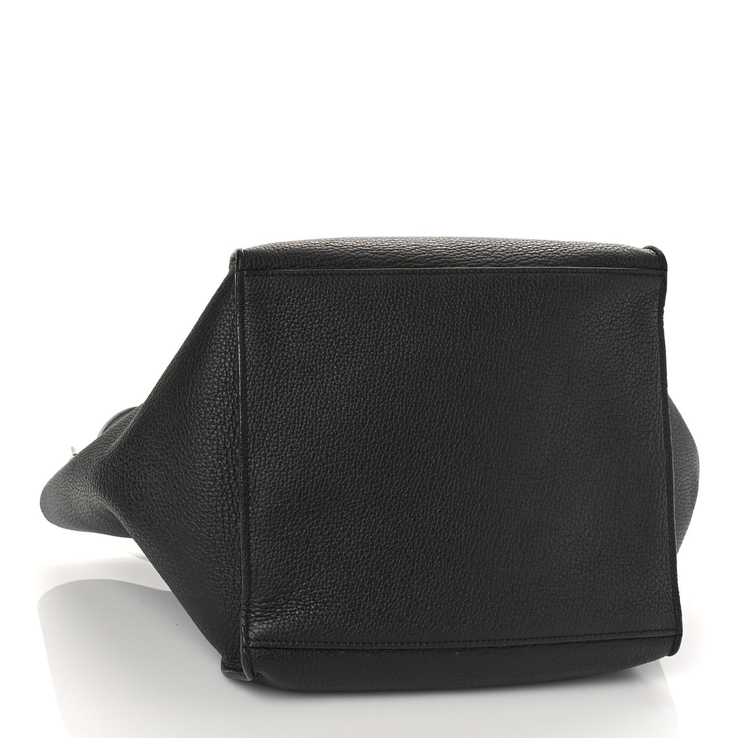 Supple Grained Calfskin Small Big Bag Black