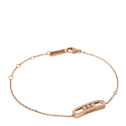 Messika 18K Rose Gold Diamond Baby Move Bracelet 1 of 4