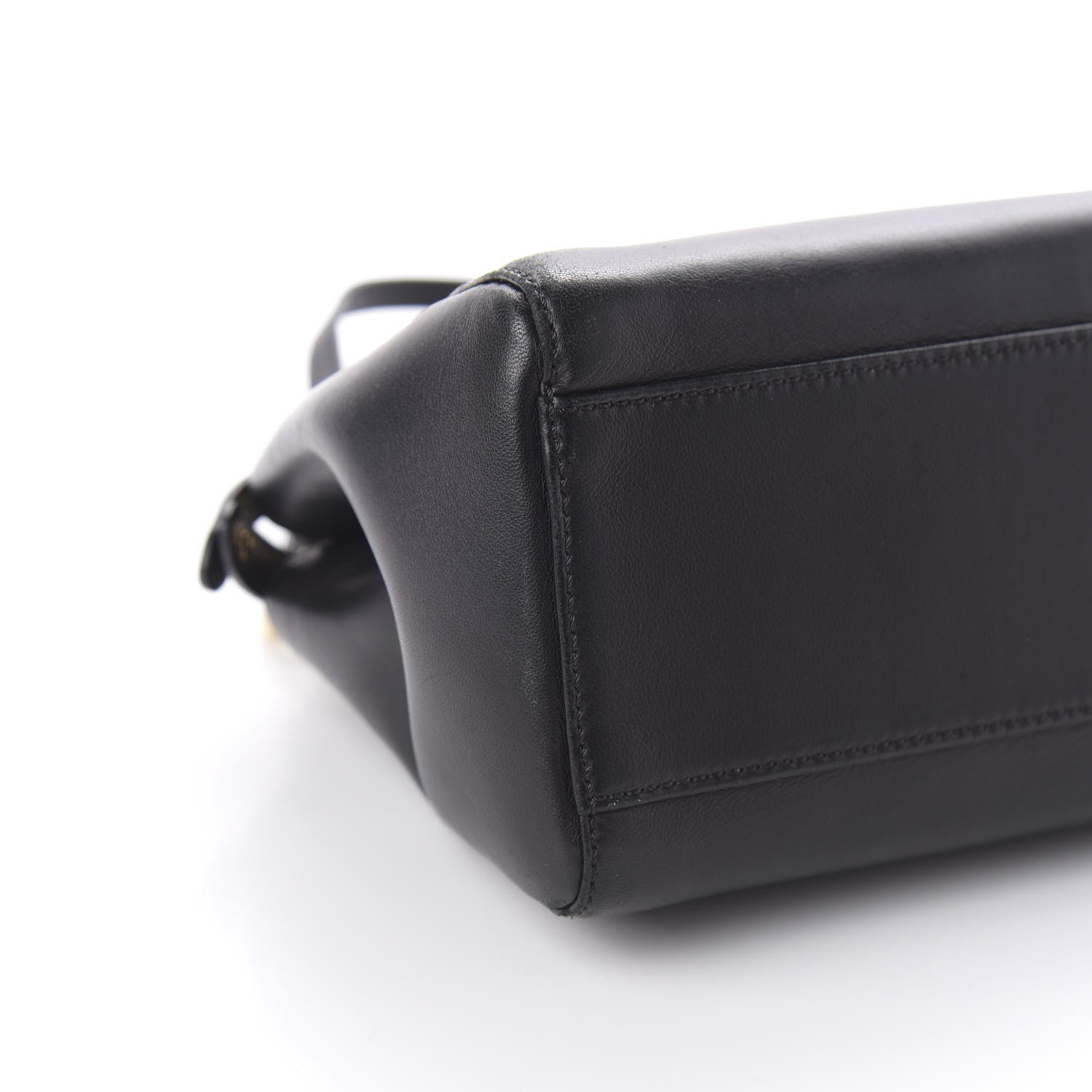 Fendi Nappa Mini Peekaboo Iconic Satchel Black 6 of 10