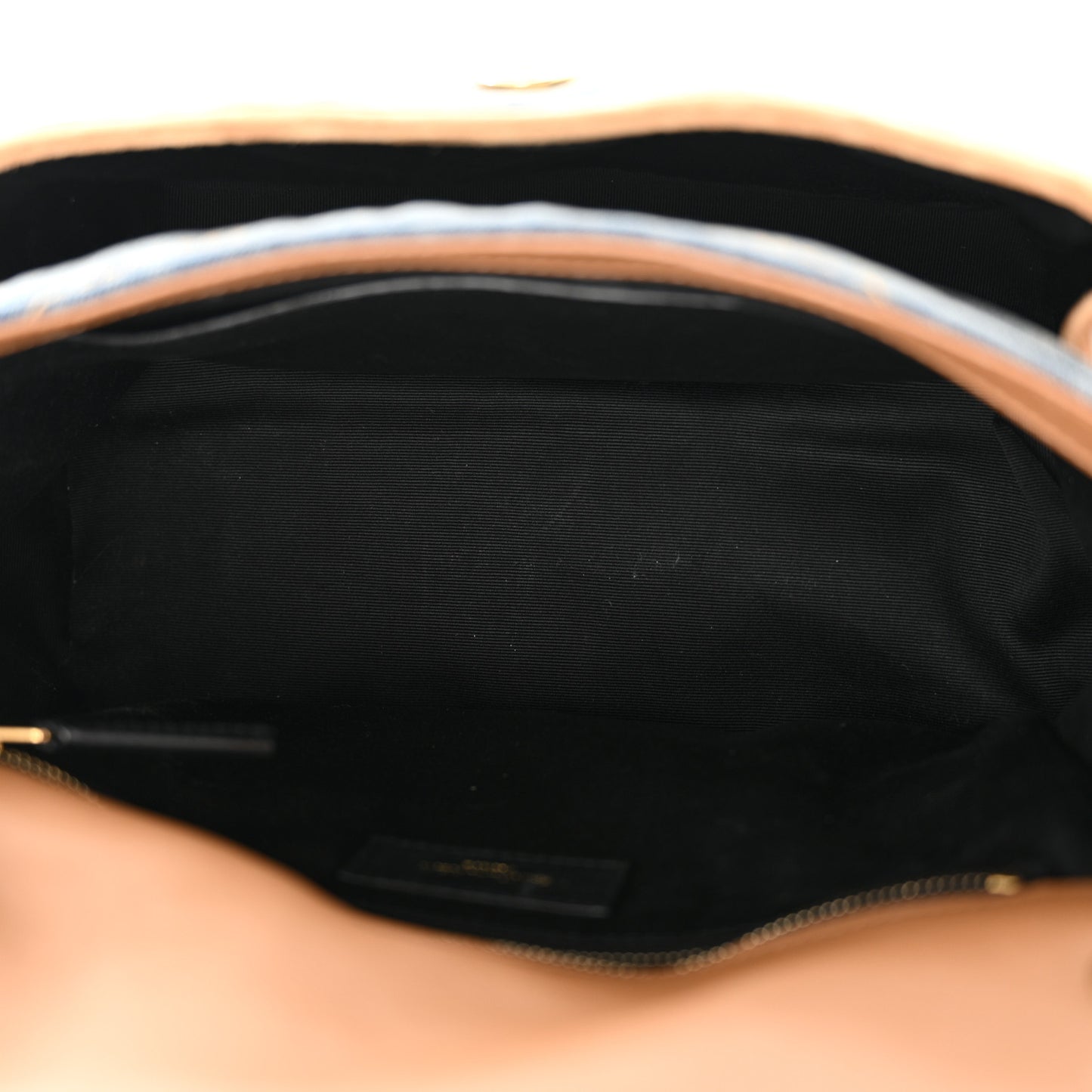 Denim Suede Monogram Medium Niki Chain Satchel Blue Cinnamon