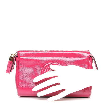 Gucci Soft Patent Soho Cosmetic Case Bright Bougainvillea 2 of 7