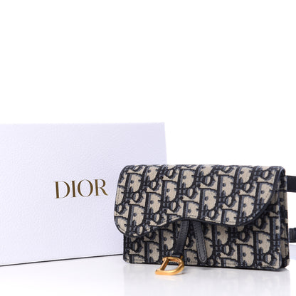 Christian Dior Oblique Saddle Belt Bag Blue 13 of 13