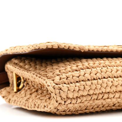 Saint Laurent Raffia Monogram Tassel Kate 99 Dark Nude 9 of 10