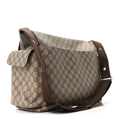 Gucci GG Plus Monogram Messenger Diaper Bag Dark Brown 3 of 10