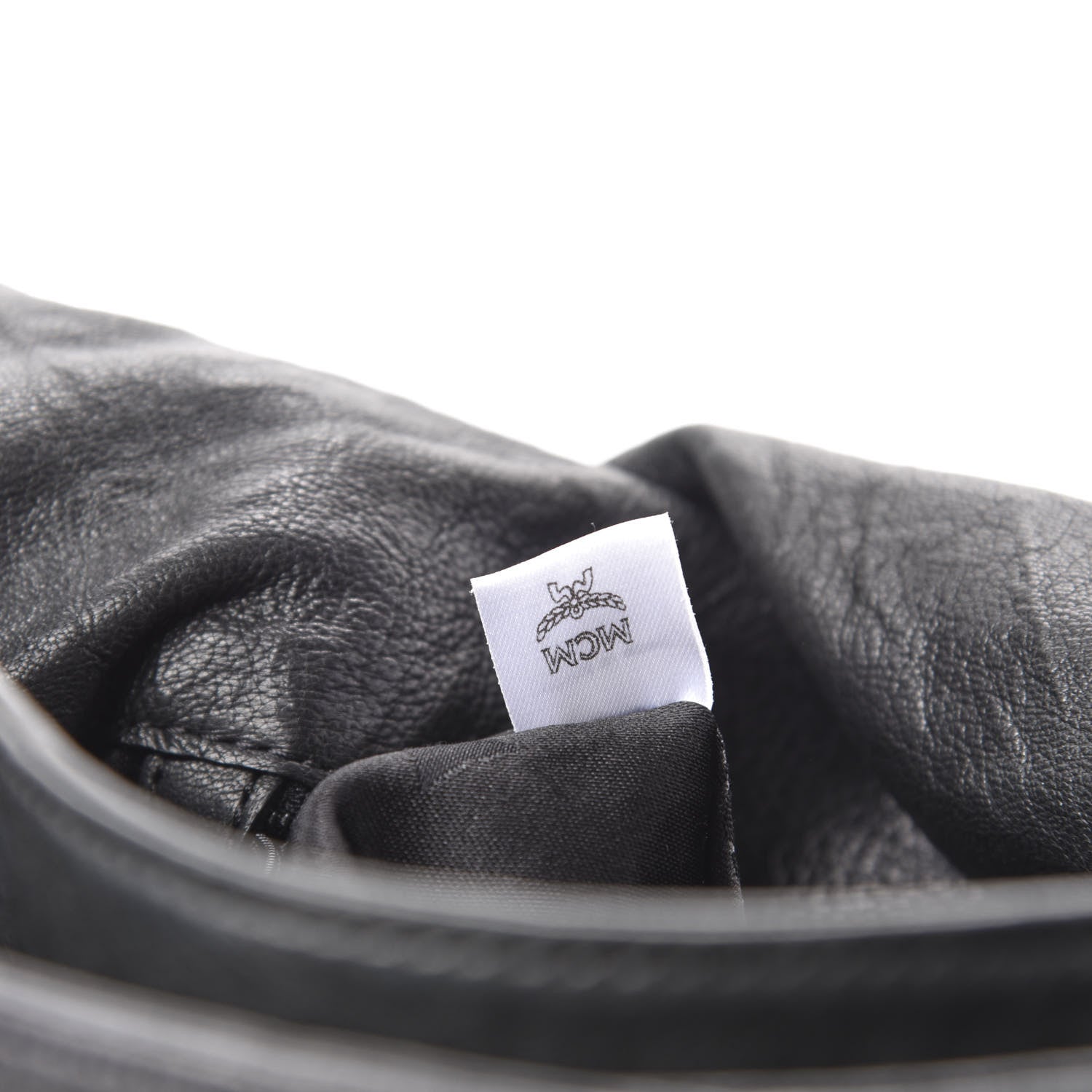 MCM Lambskin Flap Bag Black 9 of 11