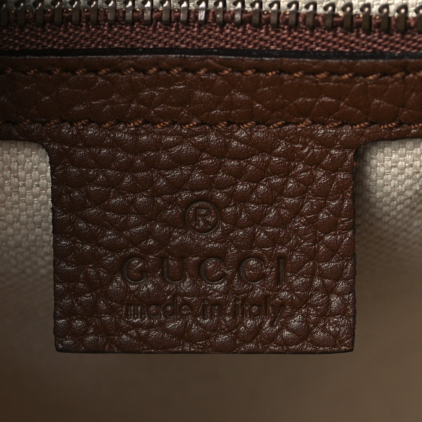 Calfskin Small GG Marmont Top Handle Bag Brown