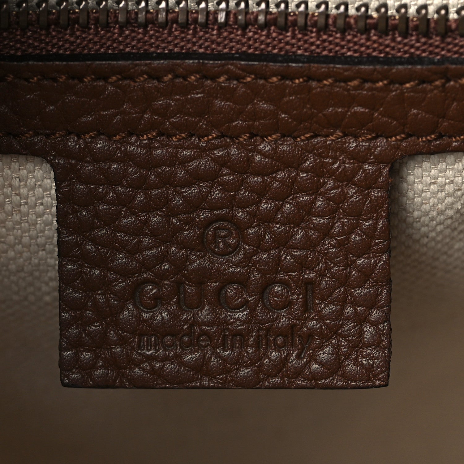 Gucci Calfskin Small GG Marmont Top Handle Bag Brown 6 of 9