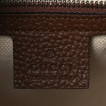 Gucci Calfskin Small GG Marmont Top Handle Bag Brown 6 of 9