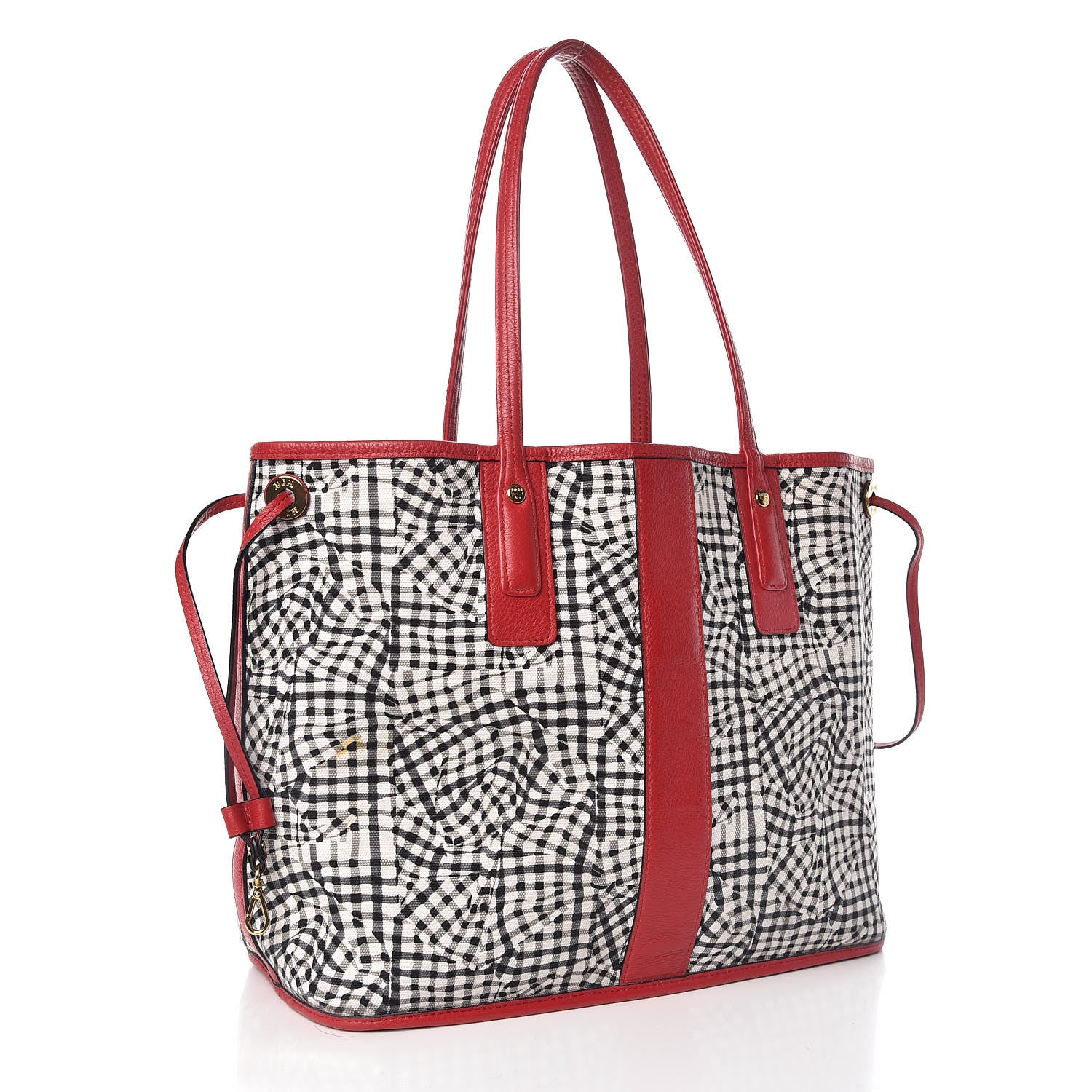 MCM Visetos Medium Liz Reversible Shopper Tote Ruby Red 7 of 12