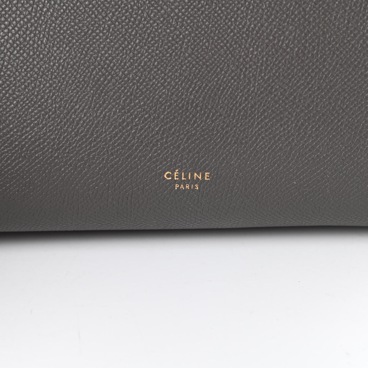 Baby Grained Calfskin Micro Belt Bag Grey