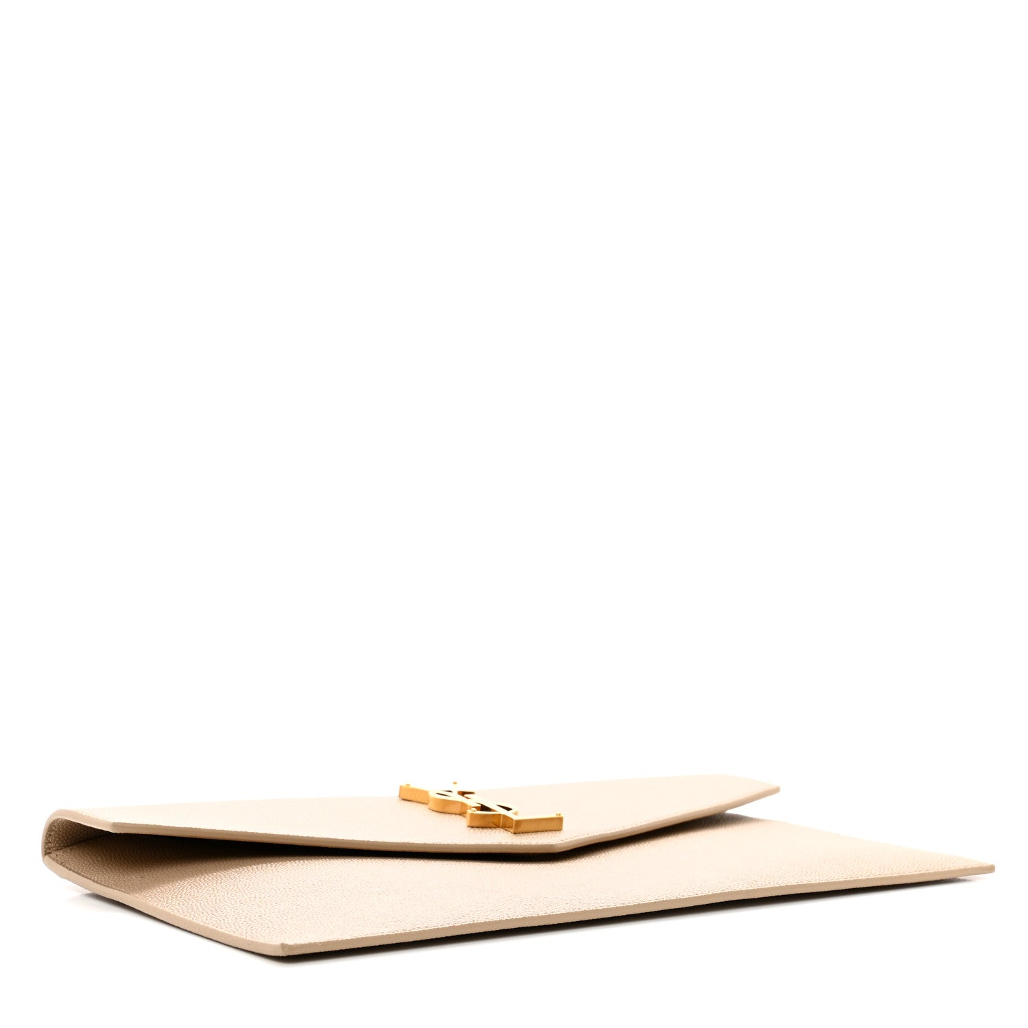 Saint Laurent Grain De Poudre Uptown Pouch Dark Beige 4 of 7