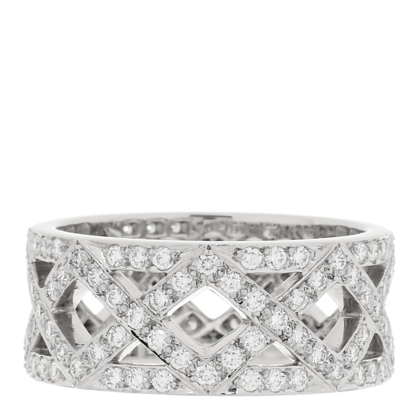 Platinum Diamond Legacy Celebration Braided Band Ring 54 7