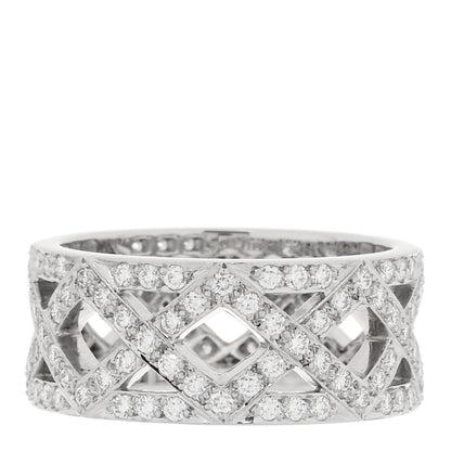 Tiffany Platinum Diamond Legacy Celebration Braided Band Ring 54 7 1 of 5