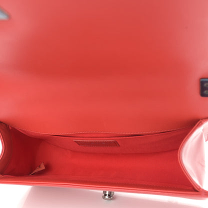 Chanel Glazed Calfskin Medium Boy Flap Red 4 of 8