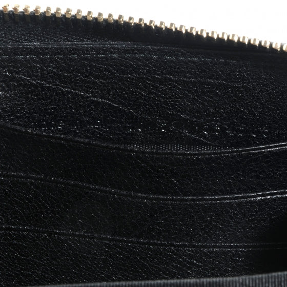 Saint Laurent Leather Muse Zip Around Wallet Black 8 of 8
