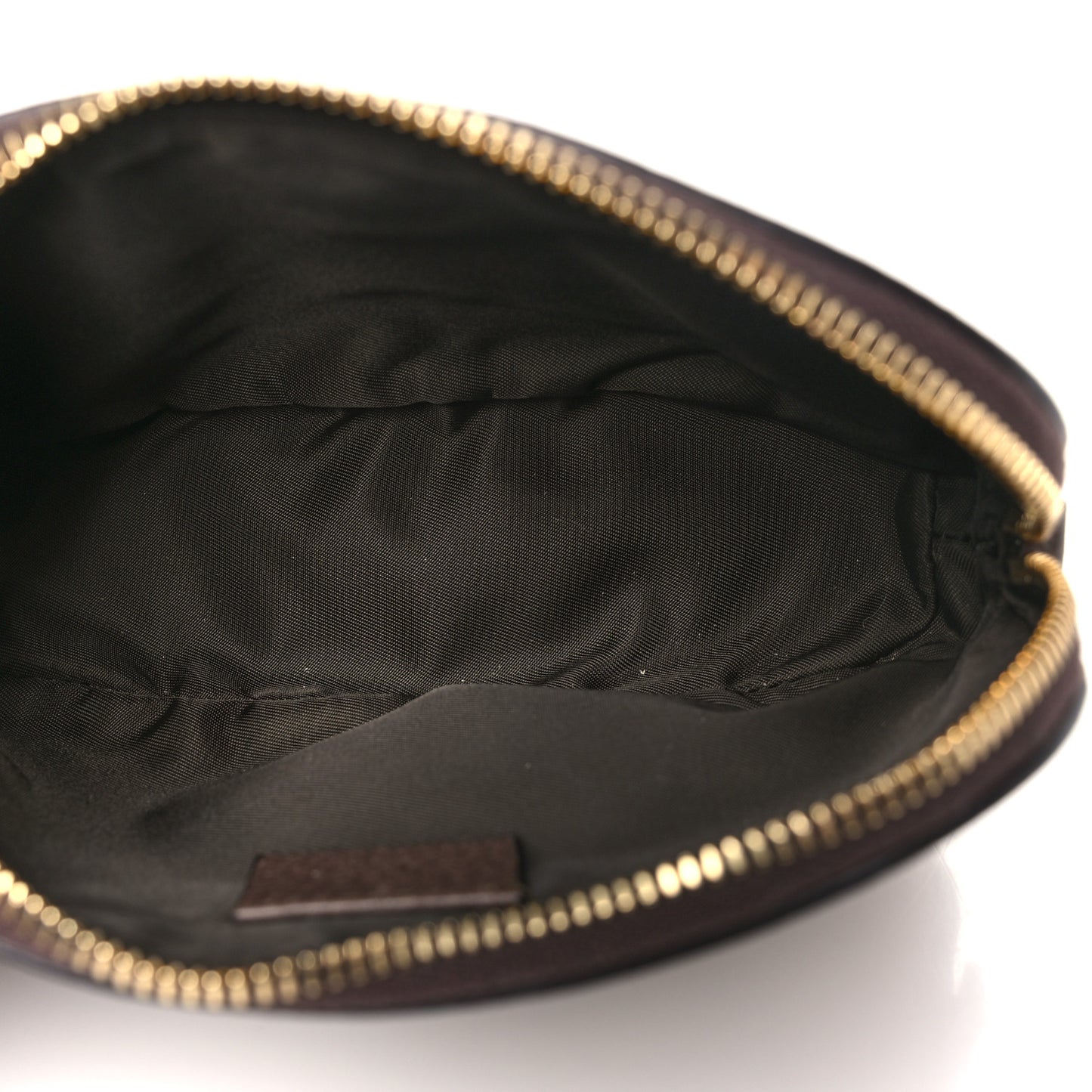 GG Supreme Monogram Textured Calfskin Web Medium Ophidia Cosmetic Case Beige Ebony New Acero