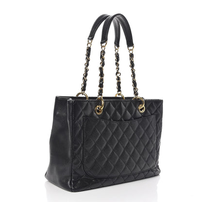 Chanel Caviar Quilted Grand Shopping Tote GST Black 3 of 13