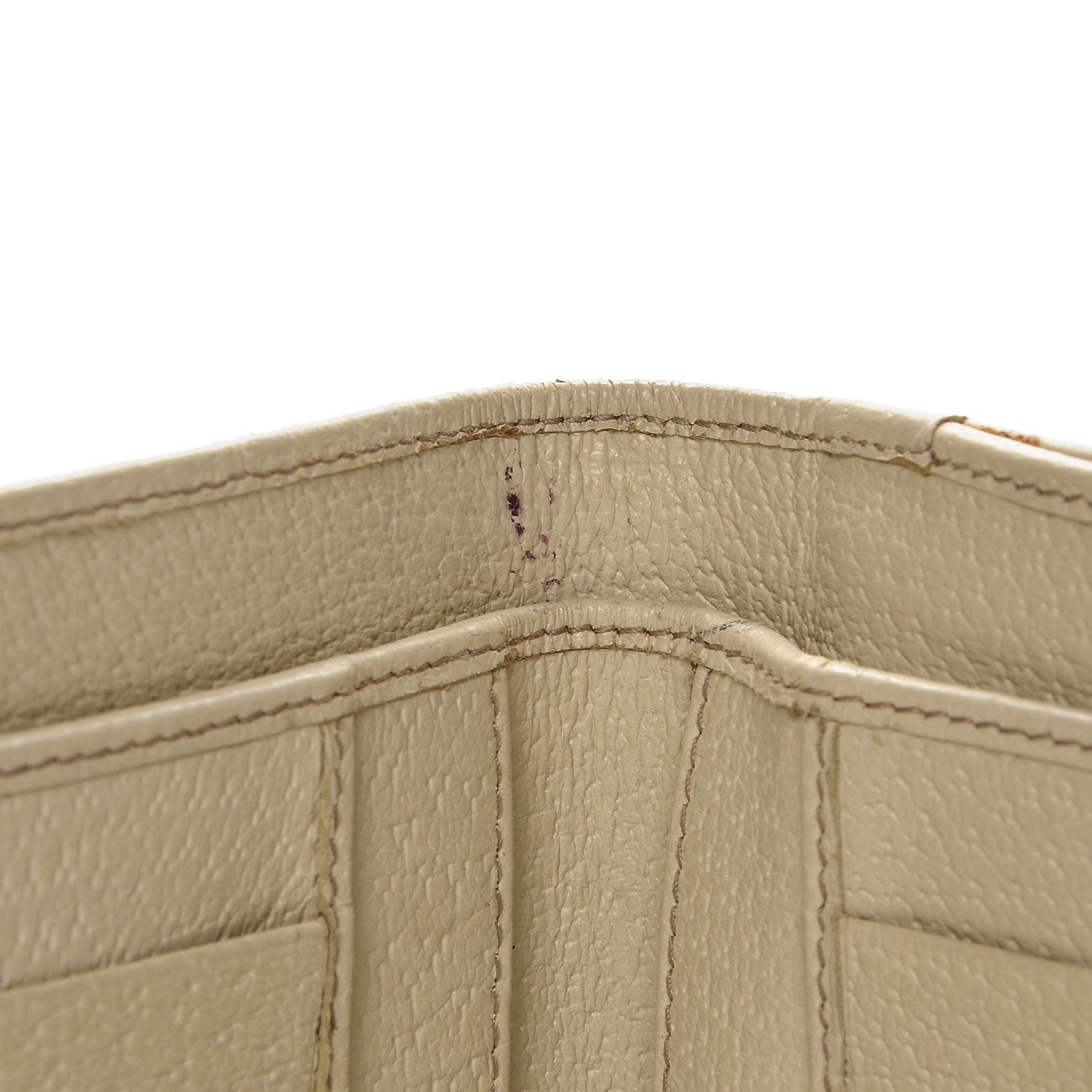 Monogram Metal Bar Continental Flap Wallet Off White